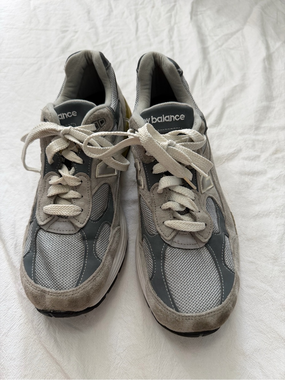 New Balance 992 USA Men's Gray and White Athletic Sneakers
